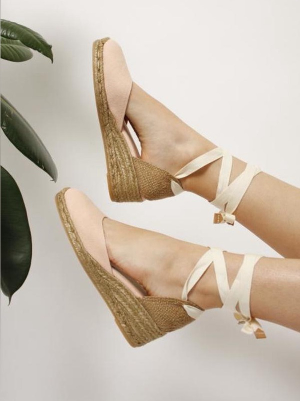 Castaner Rosa Palo Carina Espadrille Beachy Wedge Coconut Shoes EU 38/ US 7.5